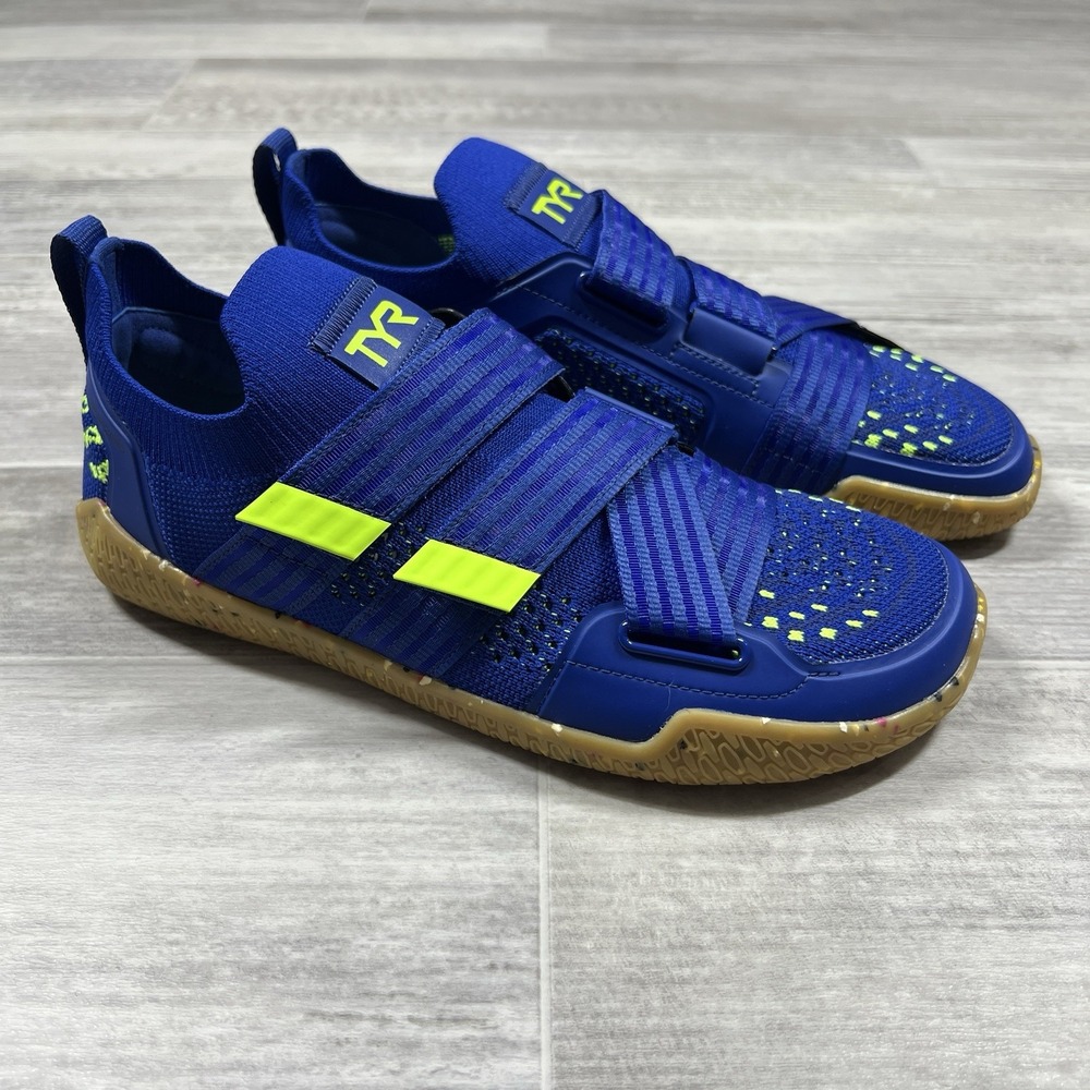 TYR Dropzero Lifter DZ-1 Barefoot‎ Trainer Blue/Lime  Men's 8.5/Women's 10 NWOB